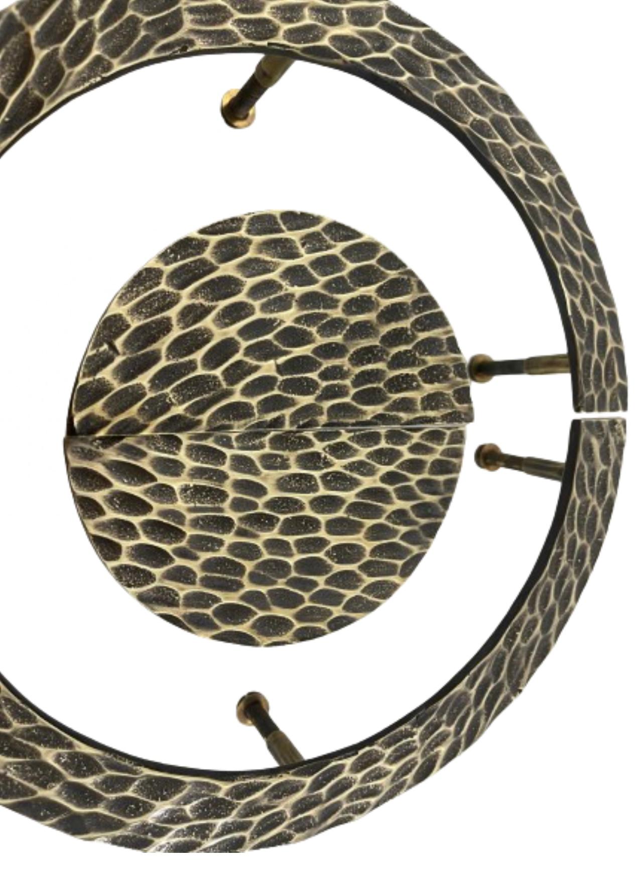 Set di maniglie per porte Hive di RIZO in ottone invecchiato in vendita 5