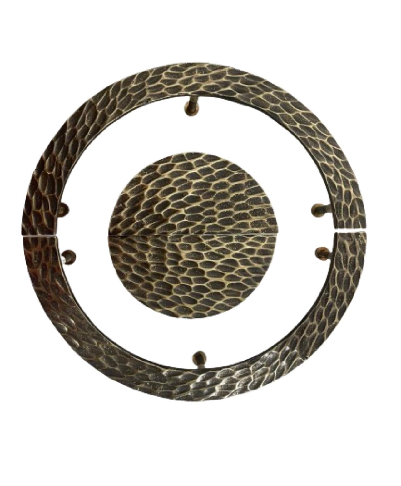 Set di maniglie per porte Hive di RIZO in ottone invecchiato in vendita 6