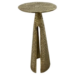 Rizo Konne Side Table In Solid Brass