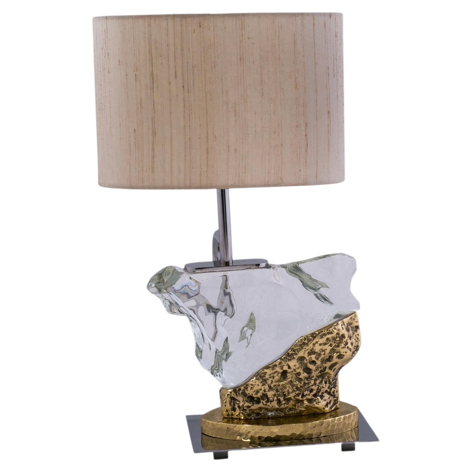 Rizo Mixed Media Pacco Couture Table Lamp For Sale