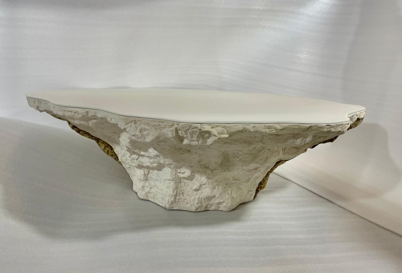 Ottone Tavolo da centro RIZO Roccia Gelerio in tecnica mista in vendita