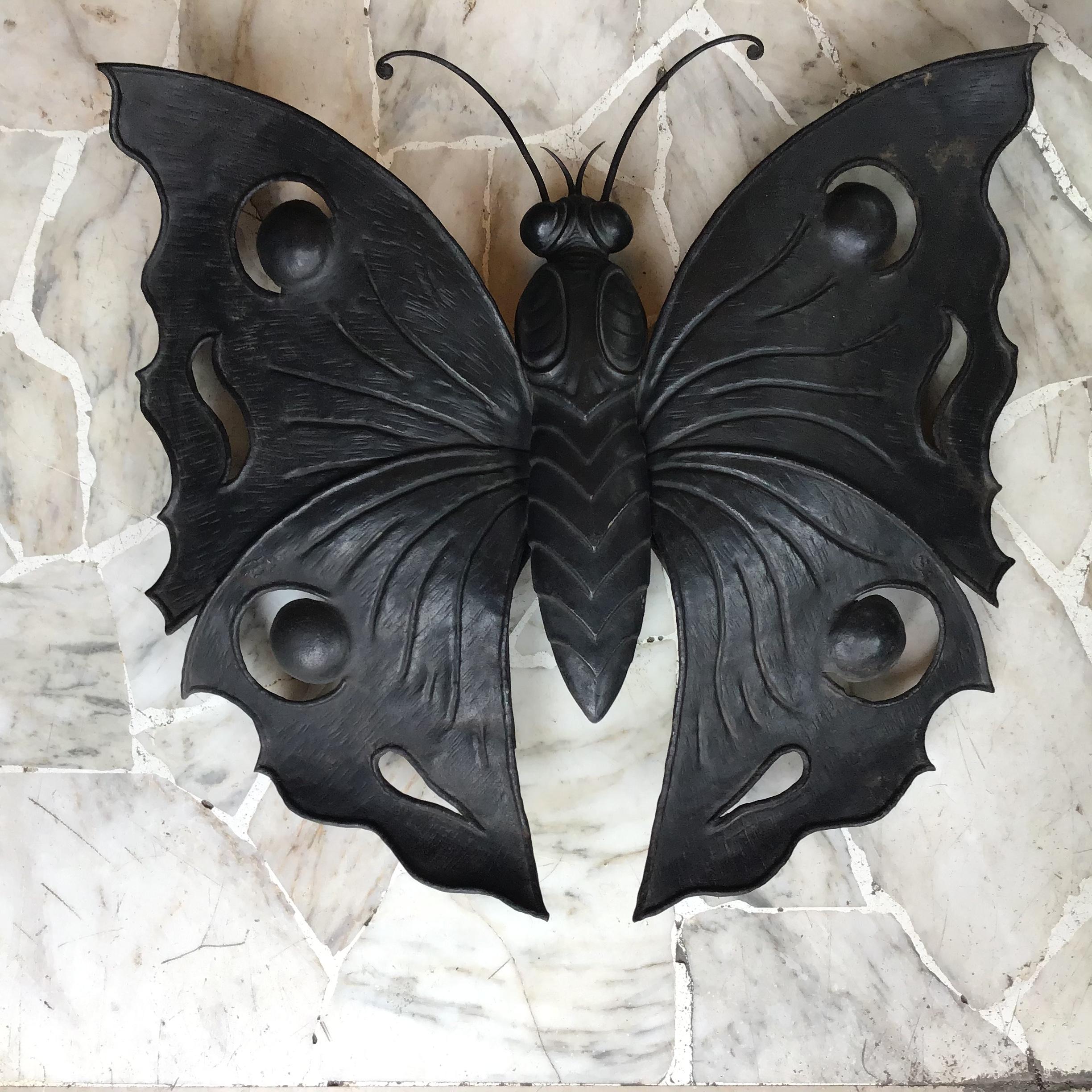 Rizzarda Wrought Iron Butterfly 1940 Italy 8