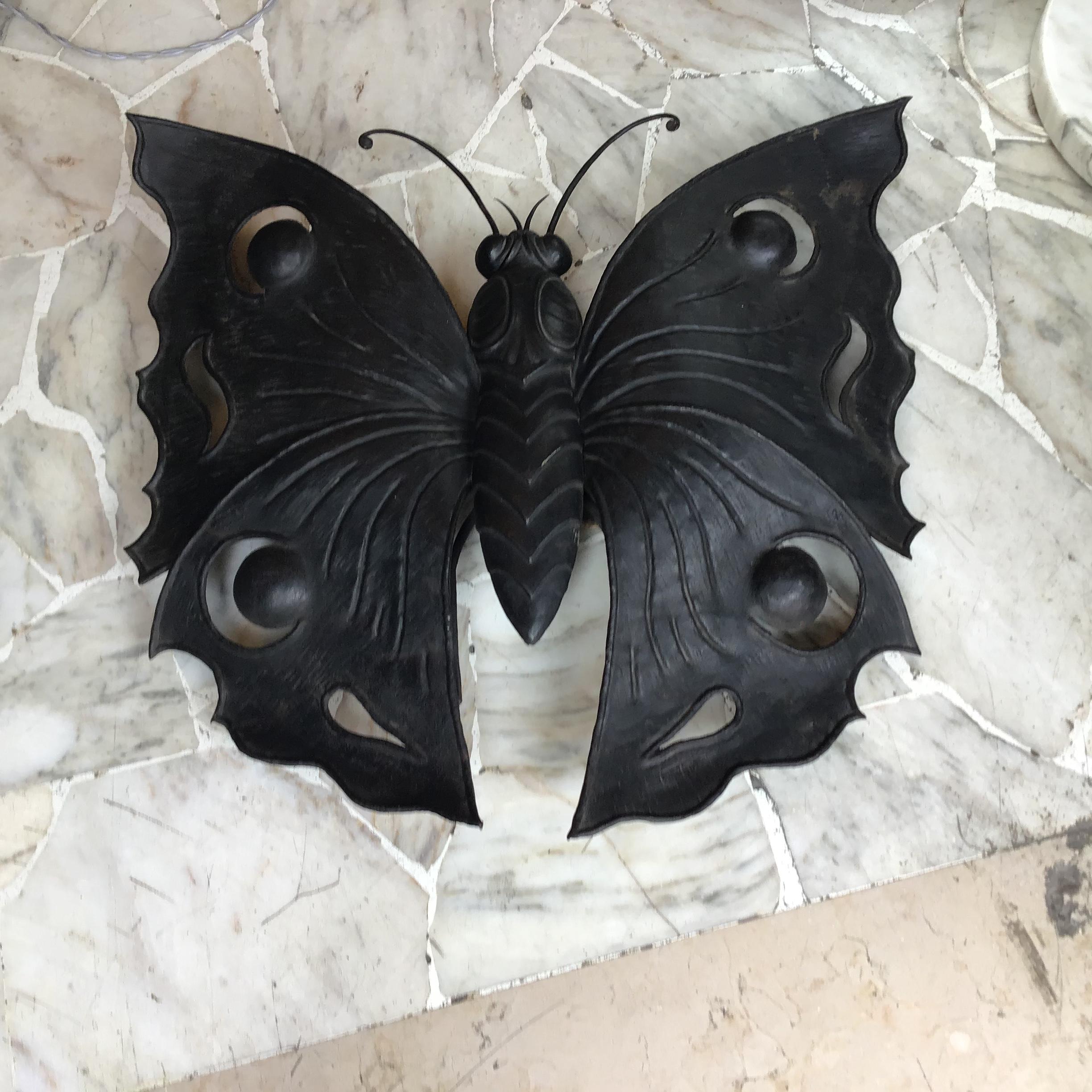 Rizzarda Wrought Iron Butterfly 1940 Italy 10