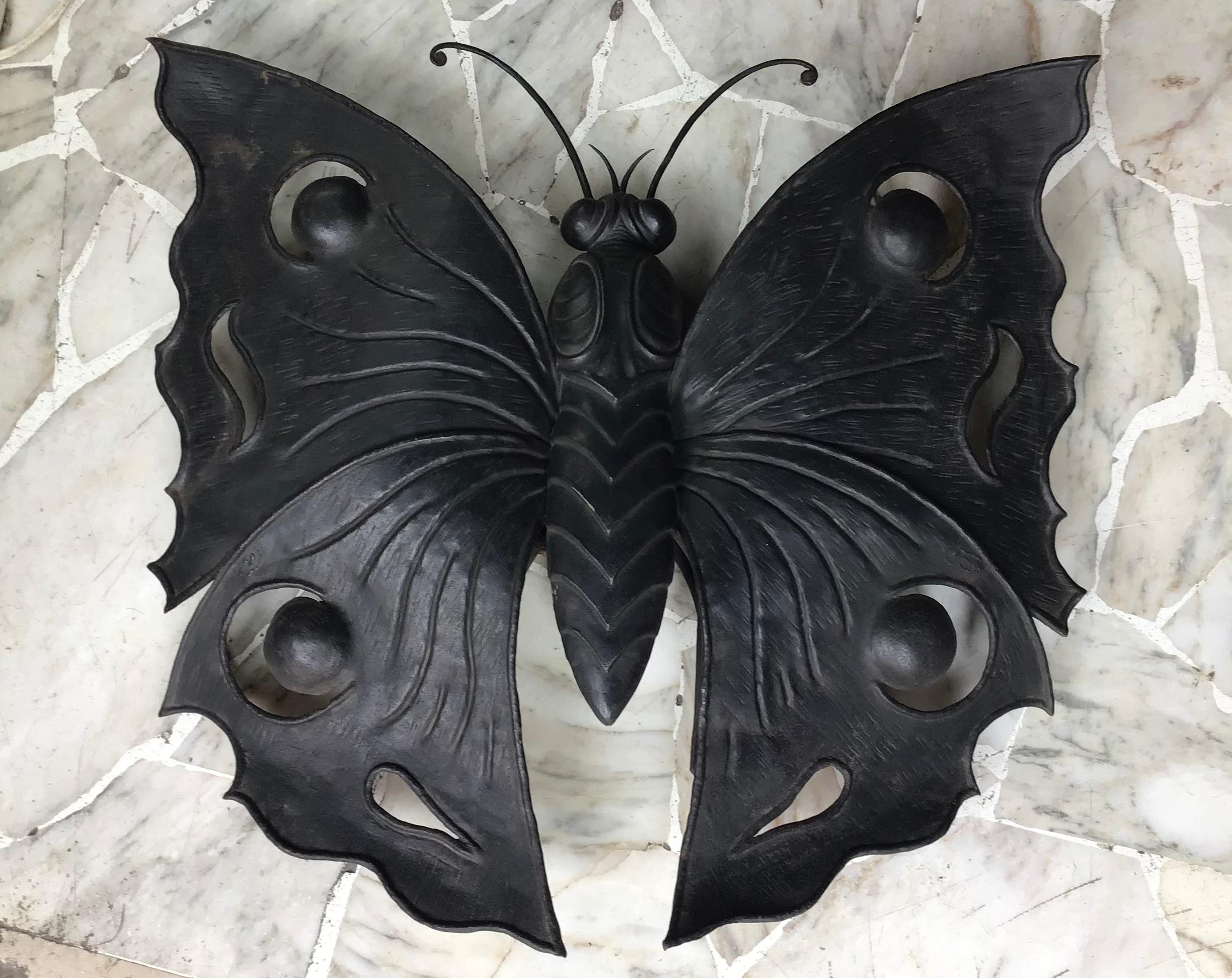 Rizzarda Wrought Iron Butterfly 1940 Italy 12