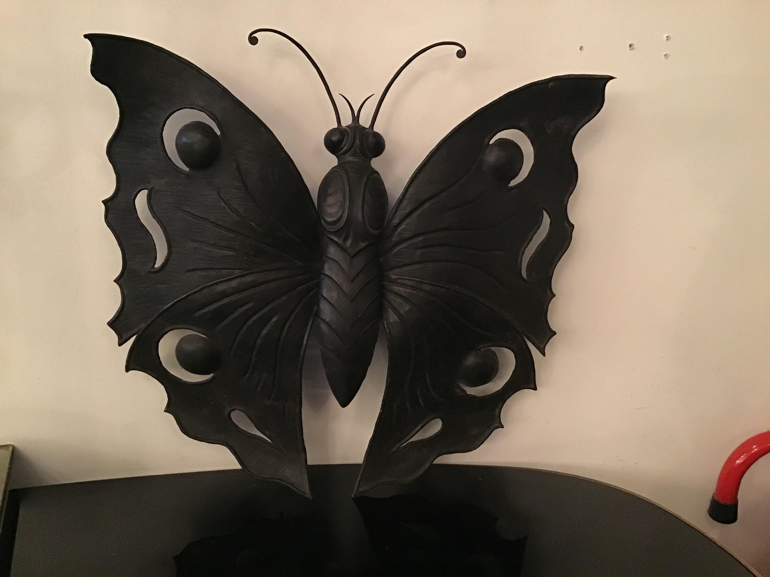 Rizzarda Wrought Iron Butterfly 1940 Italy 1