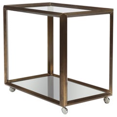 Vintage Rizzo Style Serving Trolley, Italy, 1970s