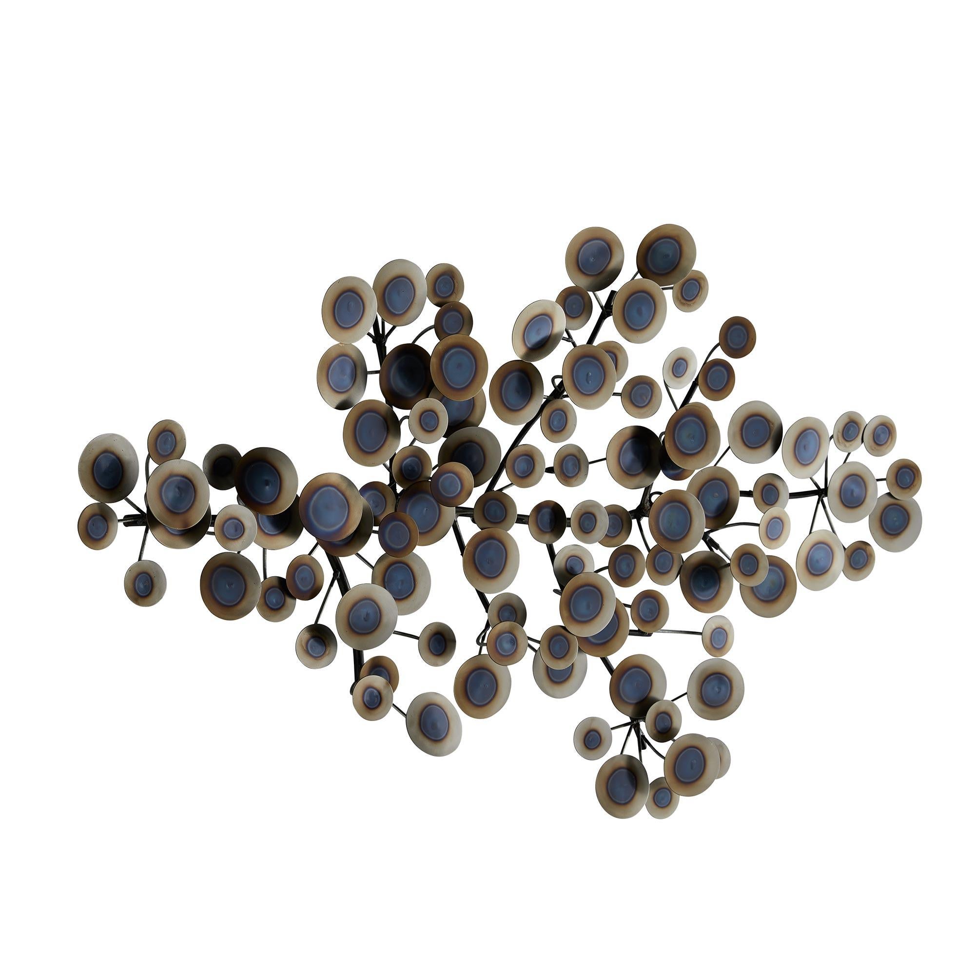 Rizzo Wandskulptur 3052 - Gebranntes Eisen (Indisch) im Angebot