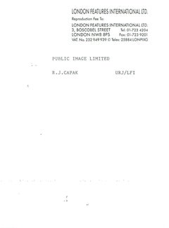 Johnny Rotten of the Sex Pistols Candid Vintage Original Photograph