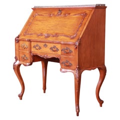 R.J. Horner & Co. Antique Louis XV Primavera Slant Front Desk, circa 1890