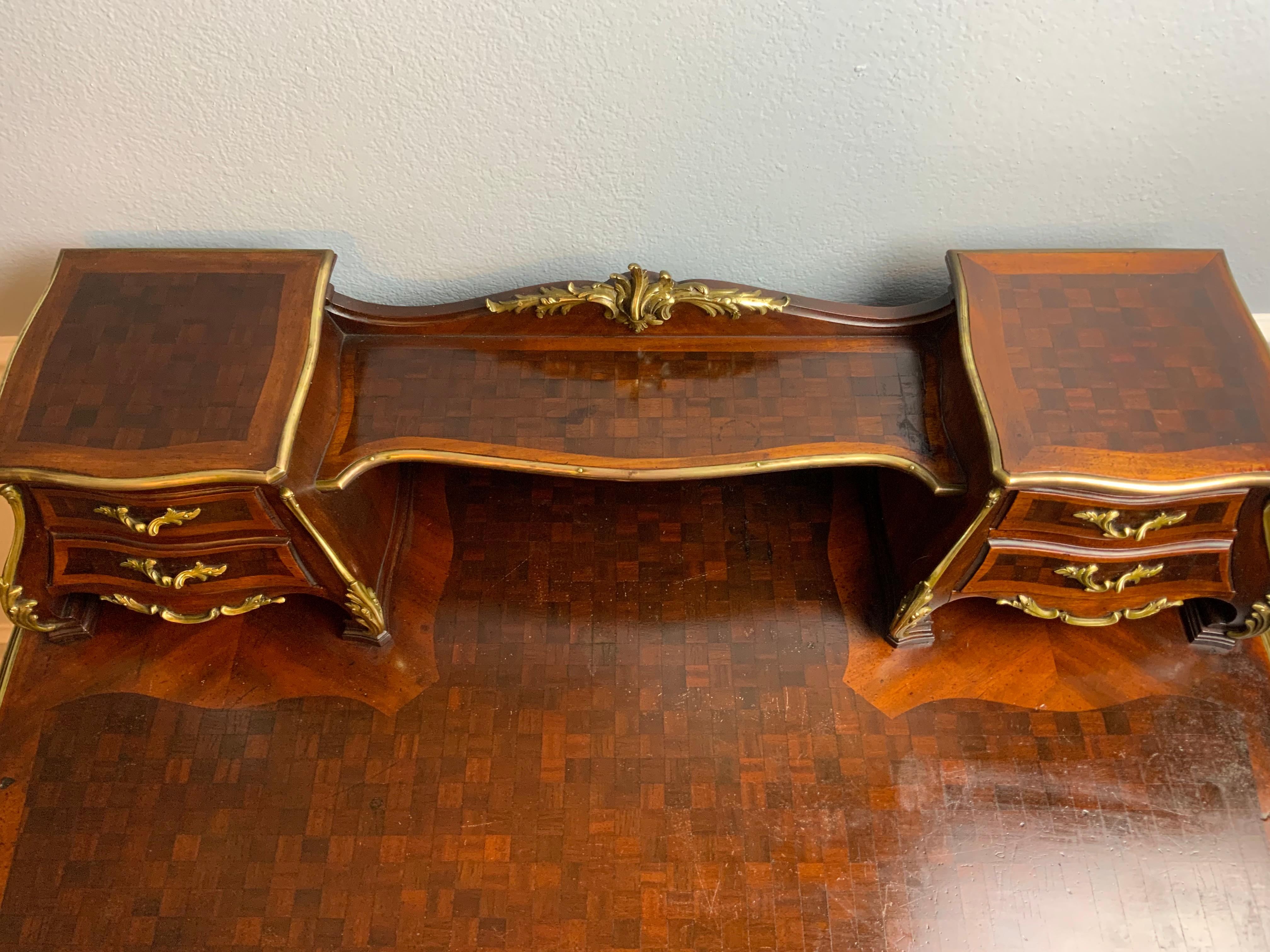 R.J. Horner Louis XV1 Style Parquetry Desk 12