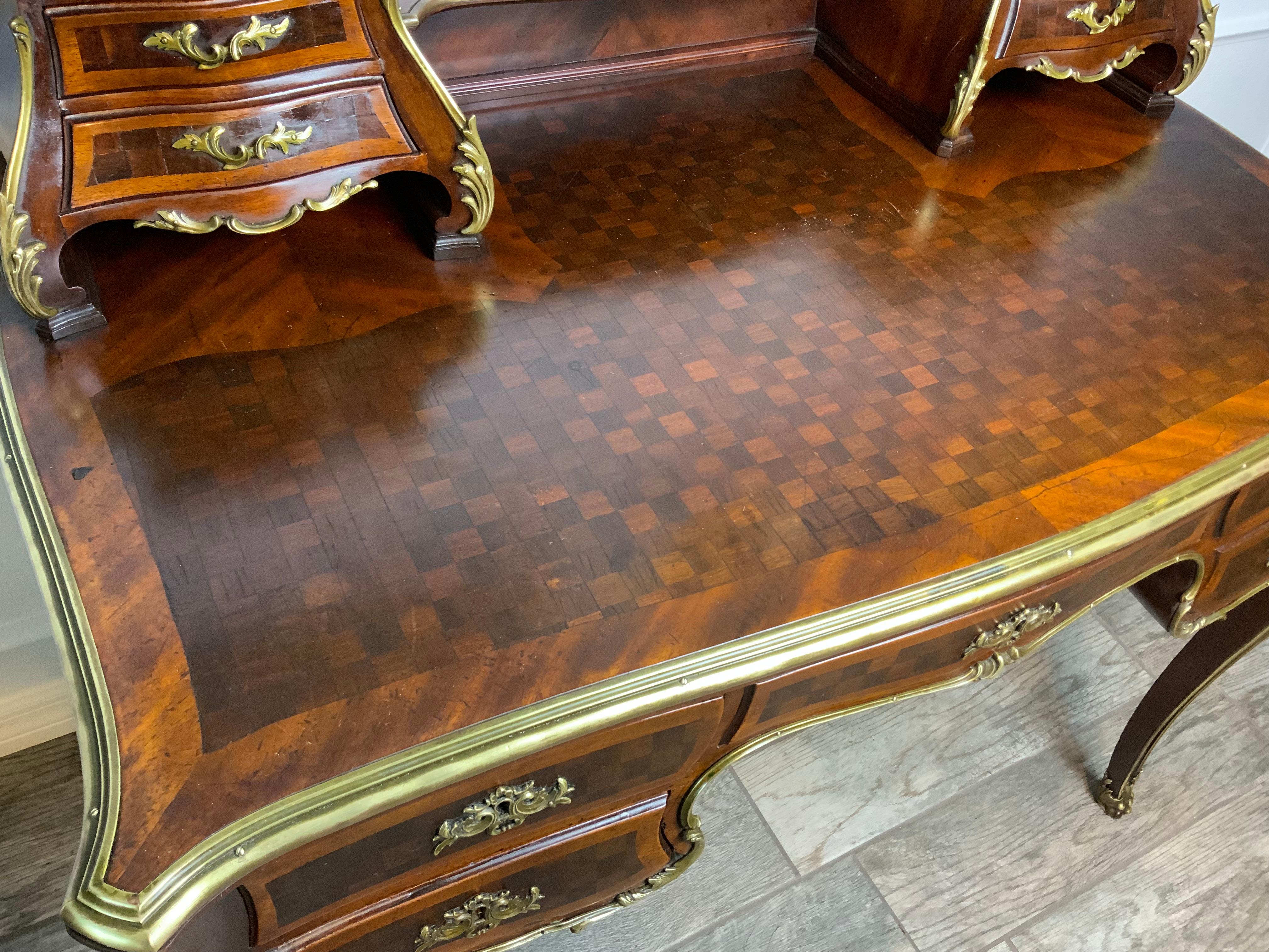 Louis XVI R.J. Horner Louis XV1 Style Parquetry Desk
