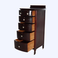 RJ Horner Mahogany 6 Drawer Lingerie Chest With Graduated Drawers c1920