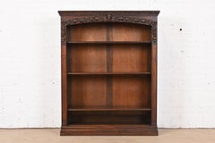 R.J. Horner Style Antique Victorian Renaissance Revival Walnut Bookcase