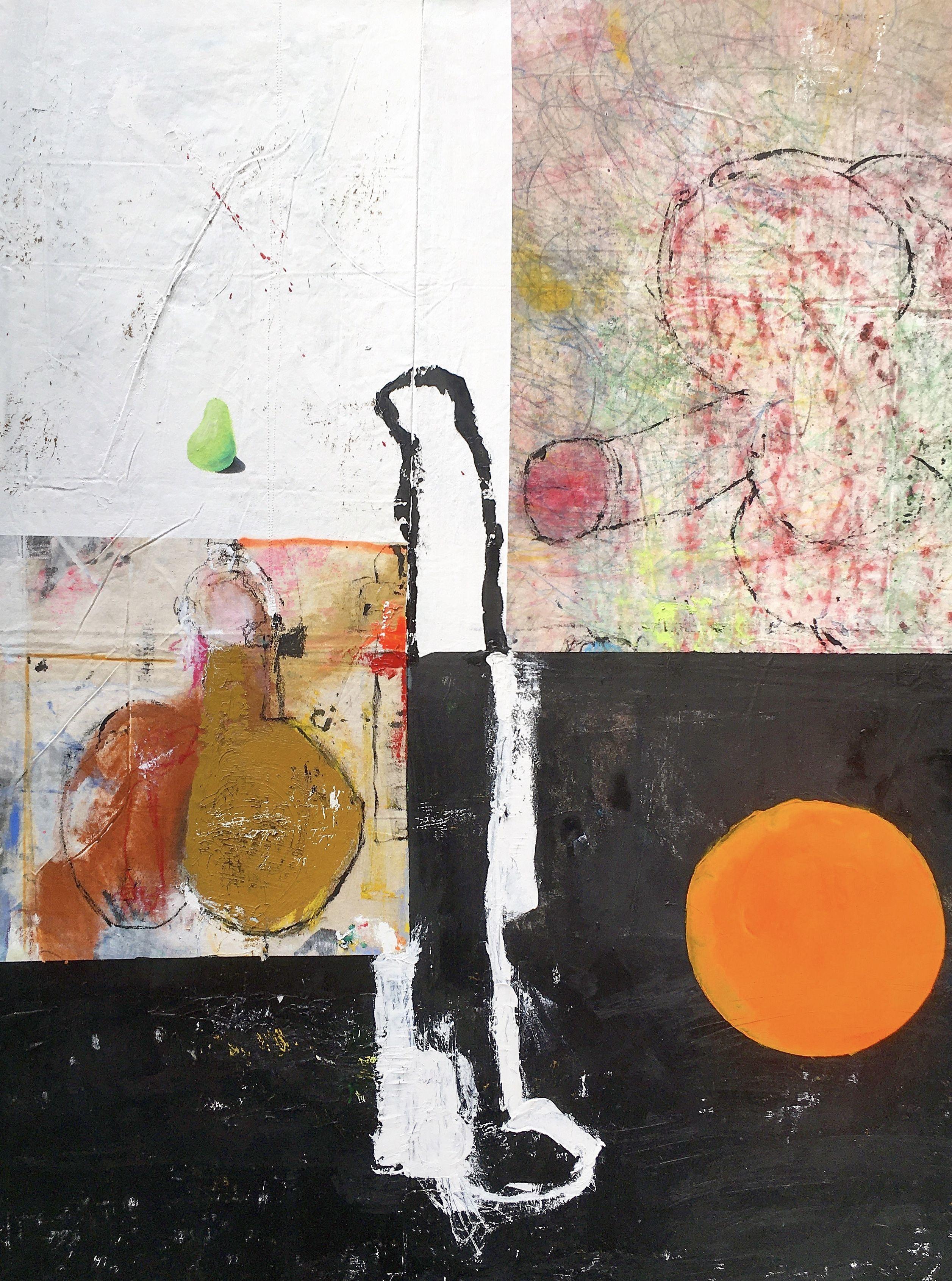 Abstract Painting di RK POLAK - Assoluto penieno 99, Pittura, Olio su tela