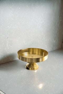 RL 04 Centerpiece & Cake Stand in Brushed Brass by CASPAL