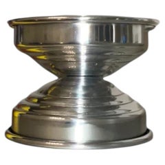 RL 05 Mini Candleholder in Silver Plated Brushed Brass by CASPAL
