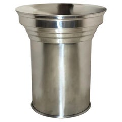 RL 06 Round Side Table in Mirror-Polished Aluminum by CASPAL