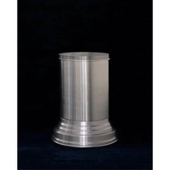 RL 07 Round Side Table in Brushed Aluminum by CASPAL