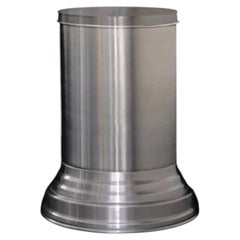 RL 07 Round Side Table in Brushed Aluminum by CASPAL
