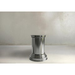 RL 07 Round Side Table in Mirror-Polished Aluminum by CASPAL