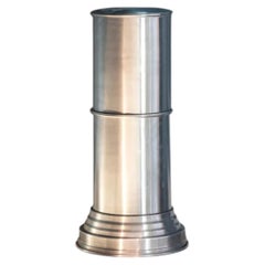 RL 09 Cylindrical Pedestal in Brushed Aluminum by CASPAL