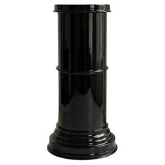 RL 09 Cylindrical Pedestal in Licorice Glossy Varnished Aluminum by CASPAL
