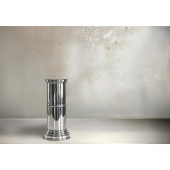 RL 09 Cylindrical Pedestal in Mirror-Polished Aluminum by CASPAL