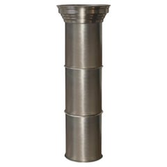 RL 11 Cylindrical Pedestal in Brushed Aluminum by CASPAL