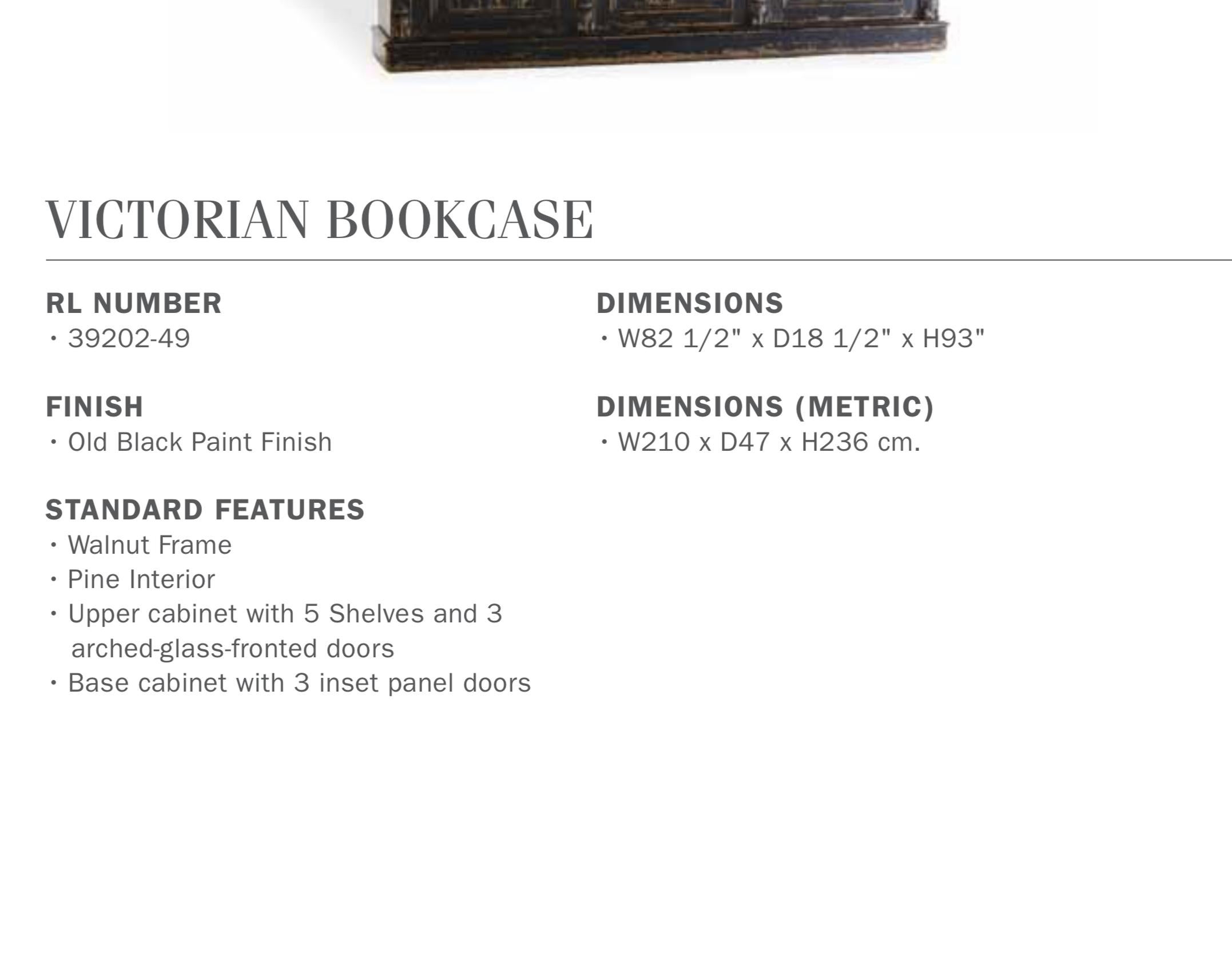 Ebonized Walnut Bookcase Cabinet Victorian Renaissance Revival RL Van Thiel & Co In Good Condition In Brooklyn, NY