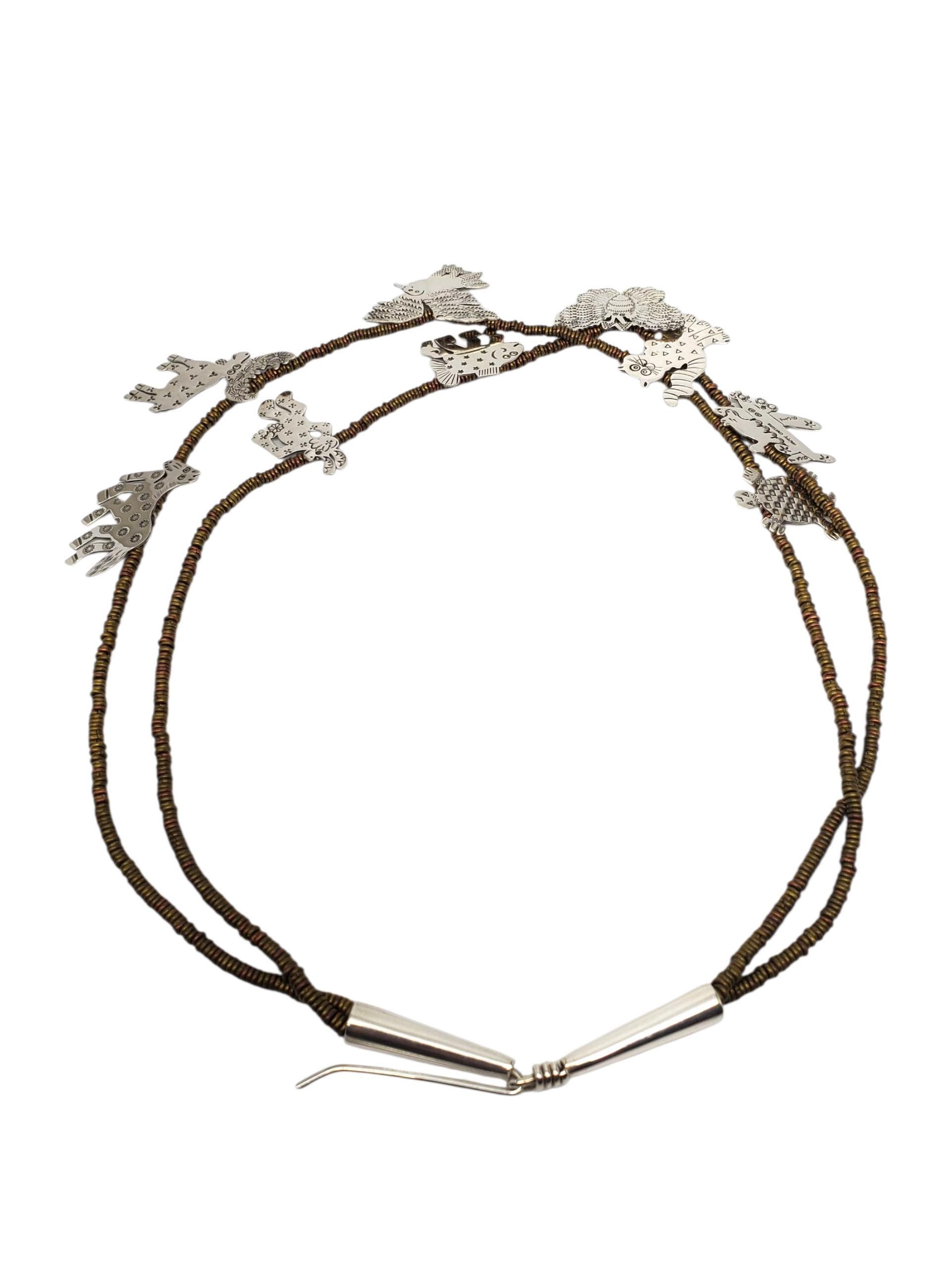 Contemporaneo Collana con ciondolo con perline con animali e uccelli #22732 di RLA Sterling Silver in vendita