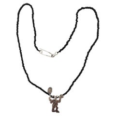 RLA Sterling Silver Native American Tennis Pendant Necklace #22660
