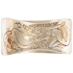R.Lalique Ink Blotter"Deux Sirenes Couchées Face a Face"