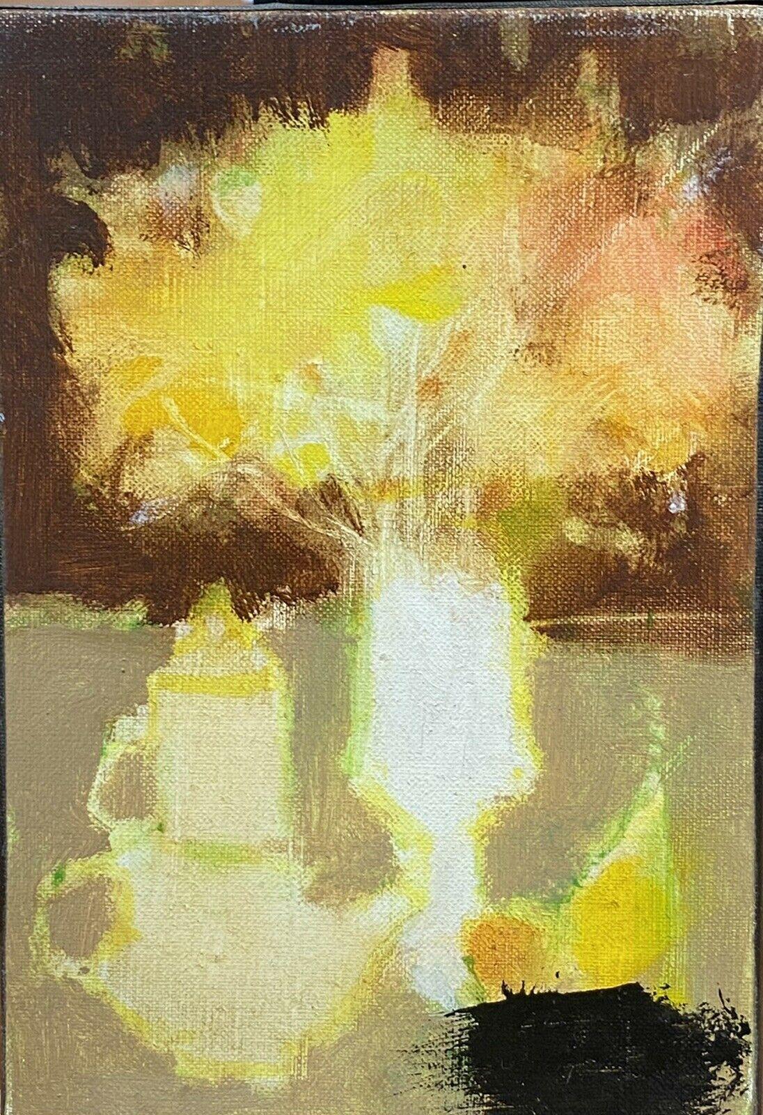 R.Leroy Abstract Painting - RENE LEROY - FRENCH MODERNIST STILL LIFE OIL PAINTING - BLAZE OF COLOR