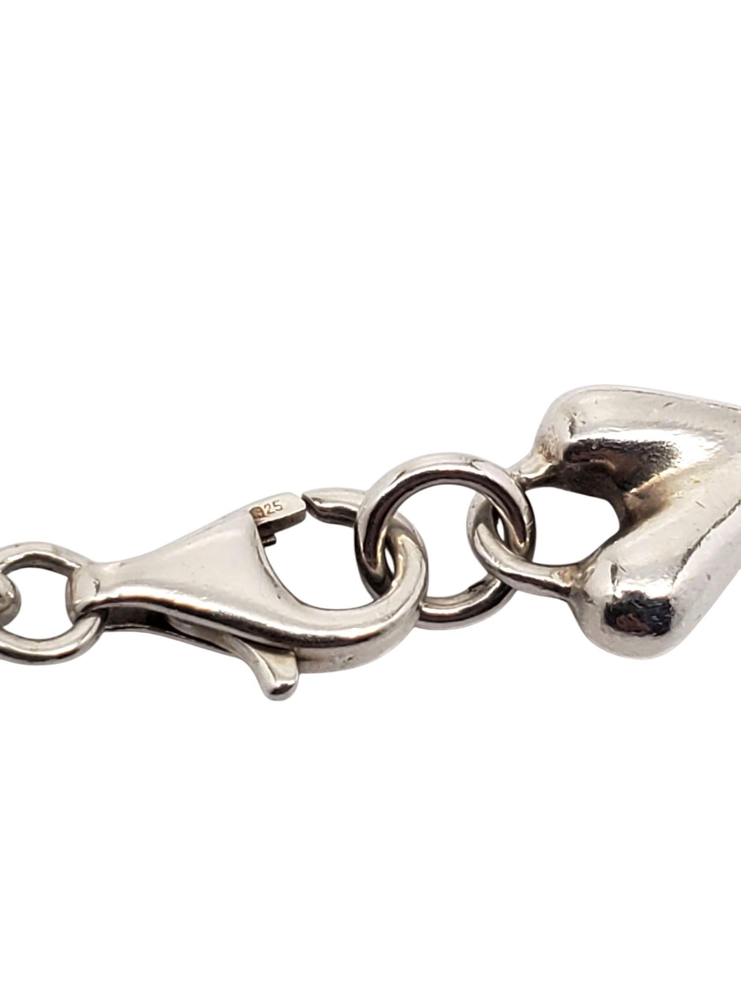 Bracciale A Link con cuore in argento Sterling #21030 di RLM Studio in vendita 2