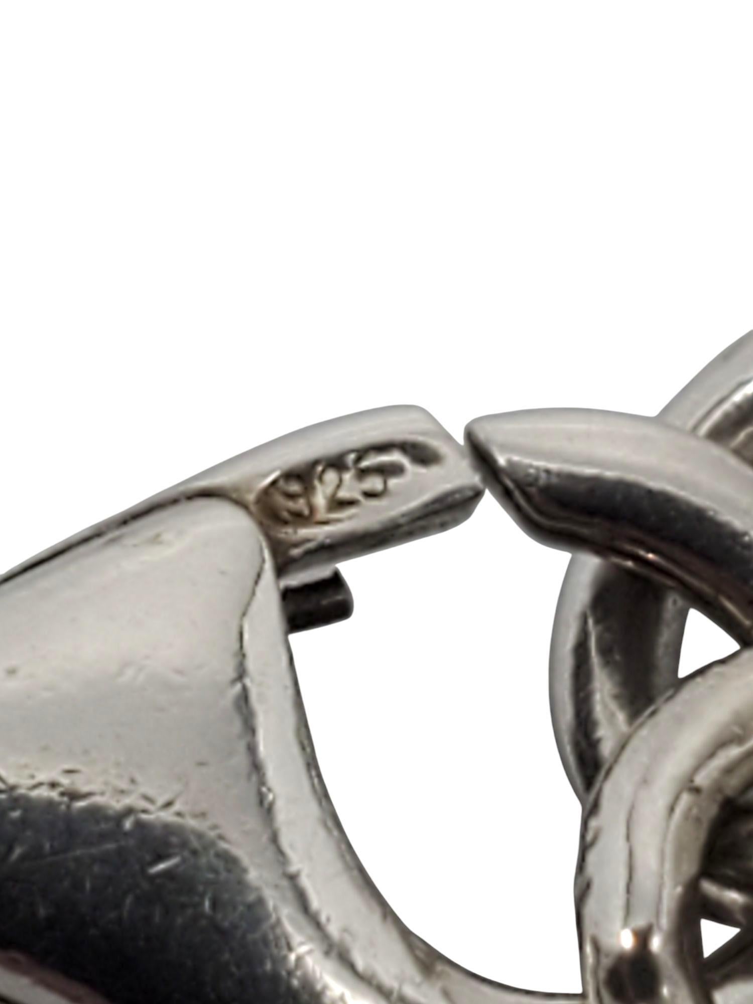 Bracciale A Link con cuore in argento Sterling #21030 di RLM Studio in vendita 4