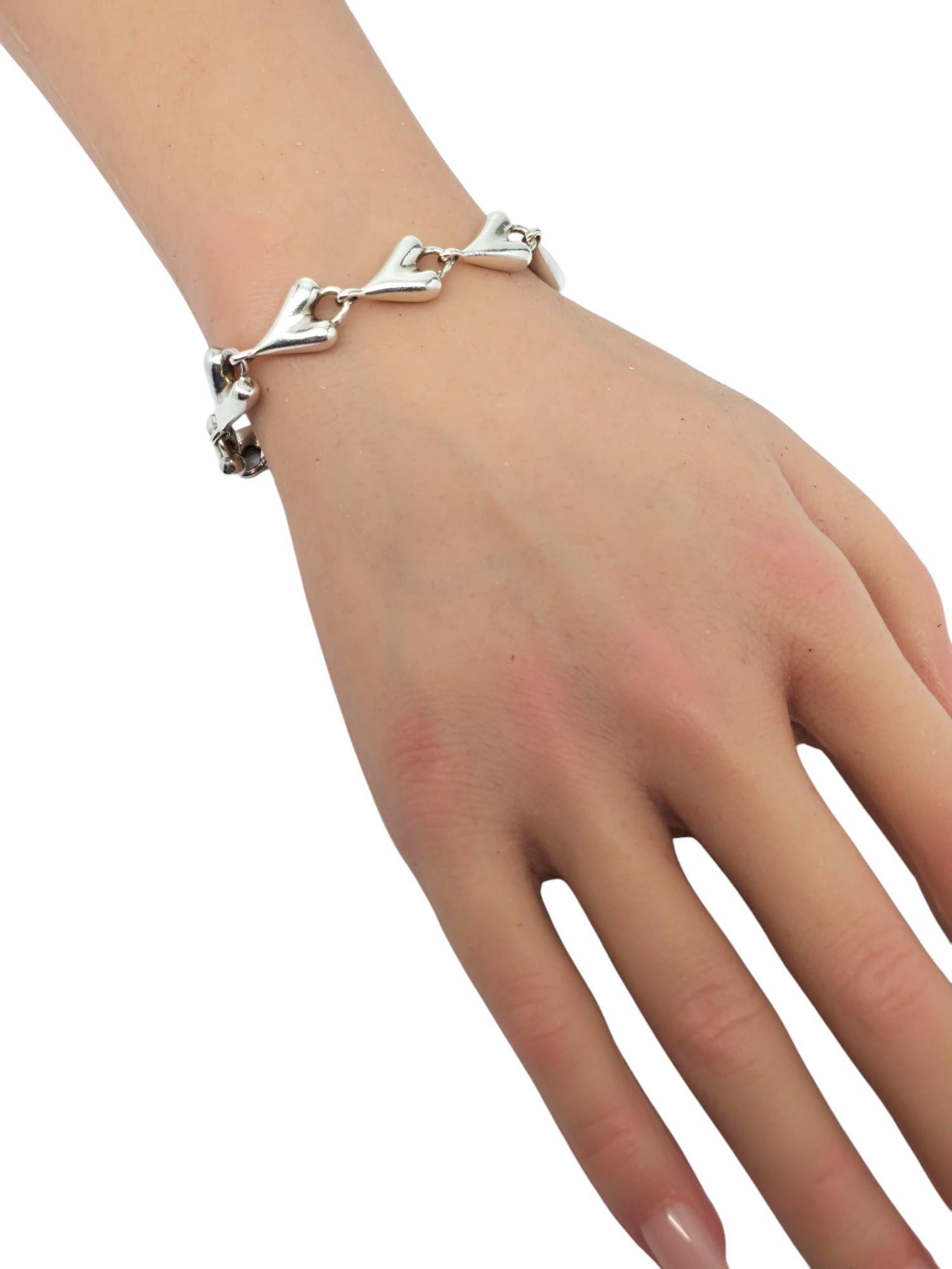 RLM Studio, bracelet à maillons en argent sterling en forme de cœur n° 21030 en vente 5