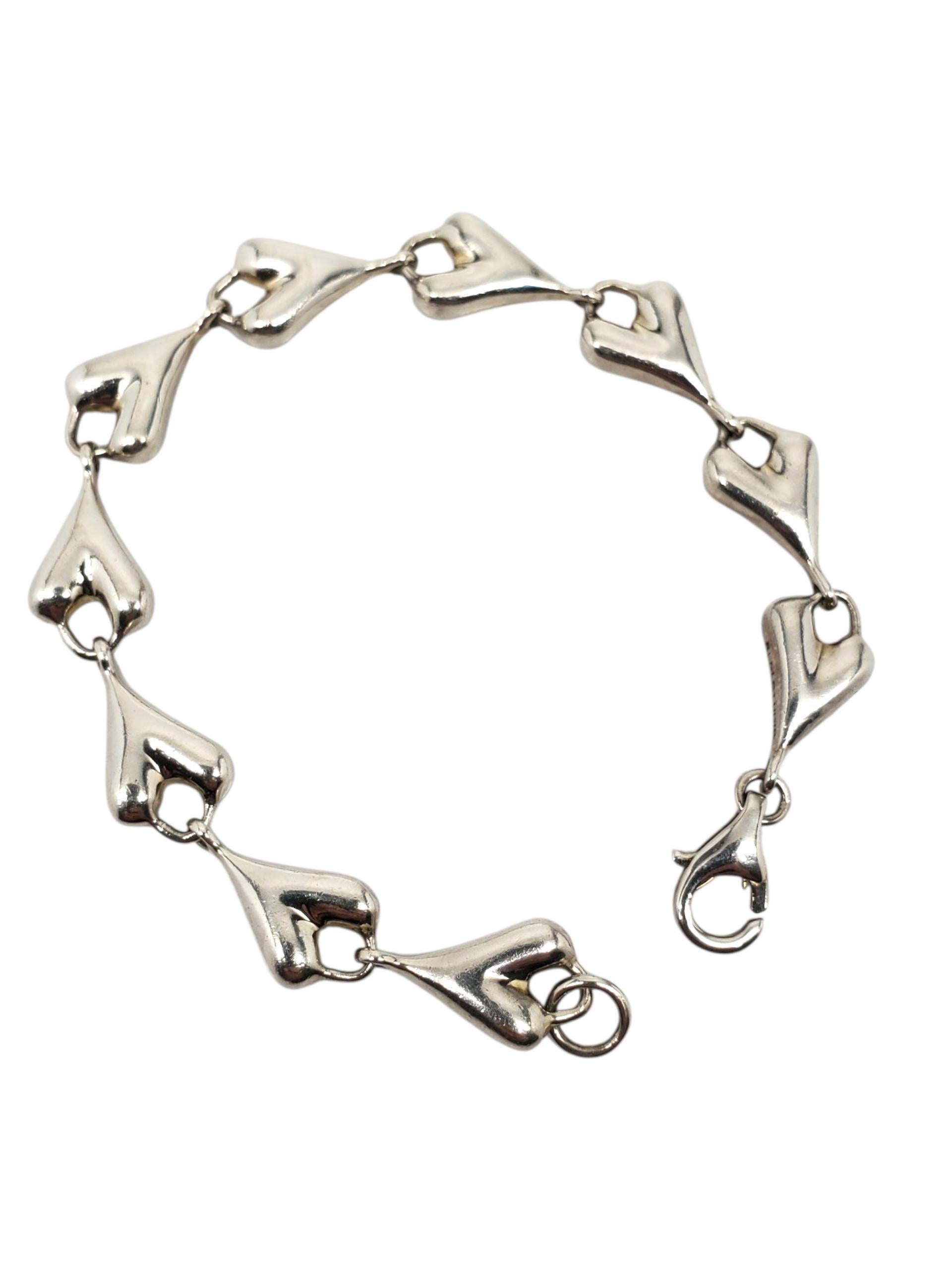 RLM Studio, bracelet à maillons en argent sterling en forme de cœur n° 23311 Pour femmes en vente