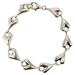RLM Studio, bracelet à maillons en argent sterling en forme de cœur n° 23311
