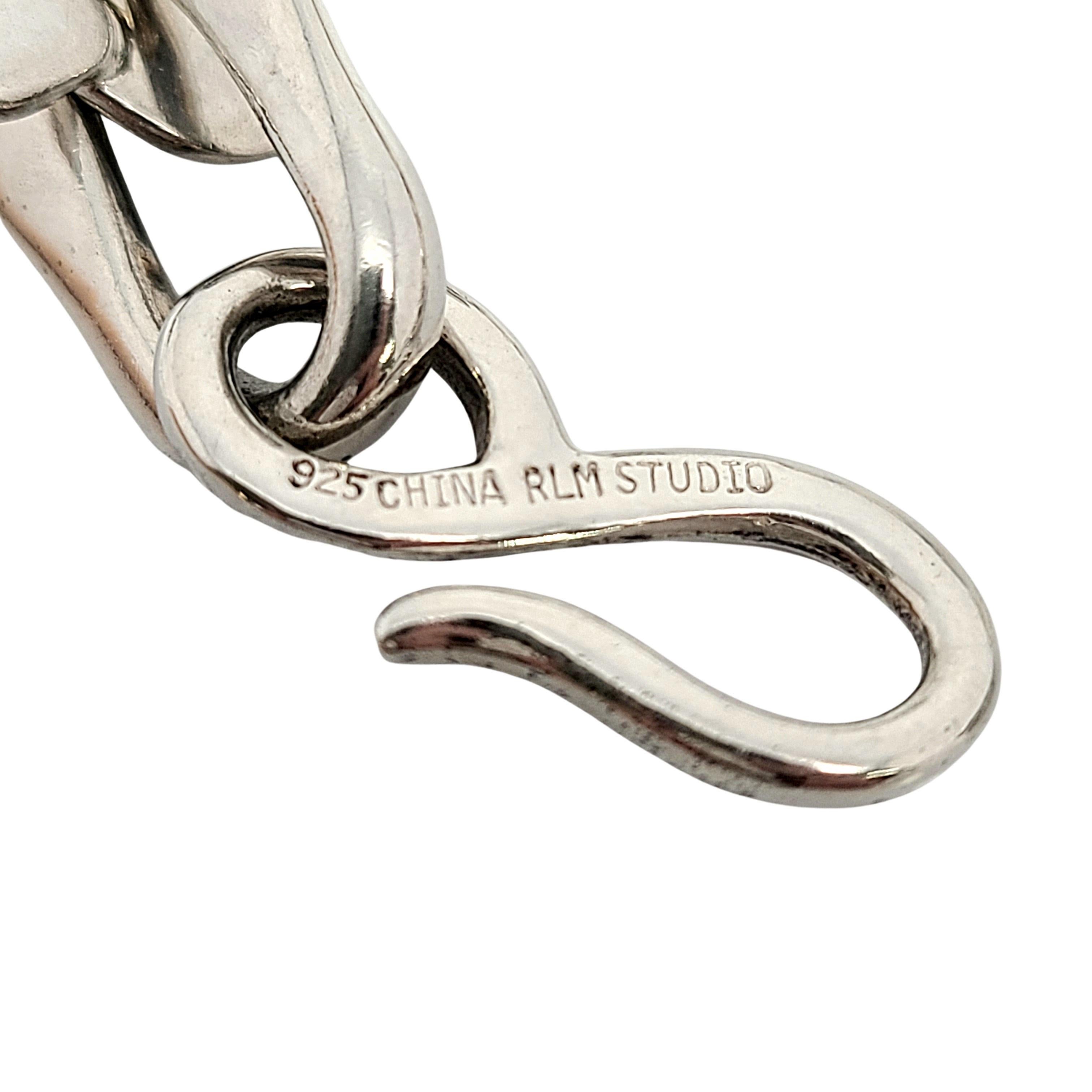 RLM Studio Sterling Silver Modernist Link Bracelet 2