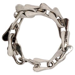 Vintage RLM Studio Sterling Silver Modernist Link Bracelet