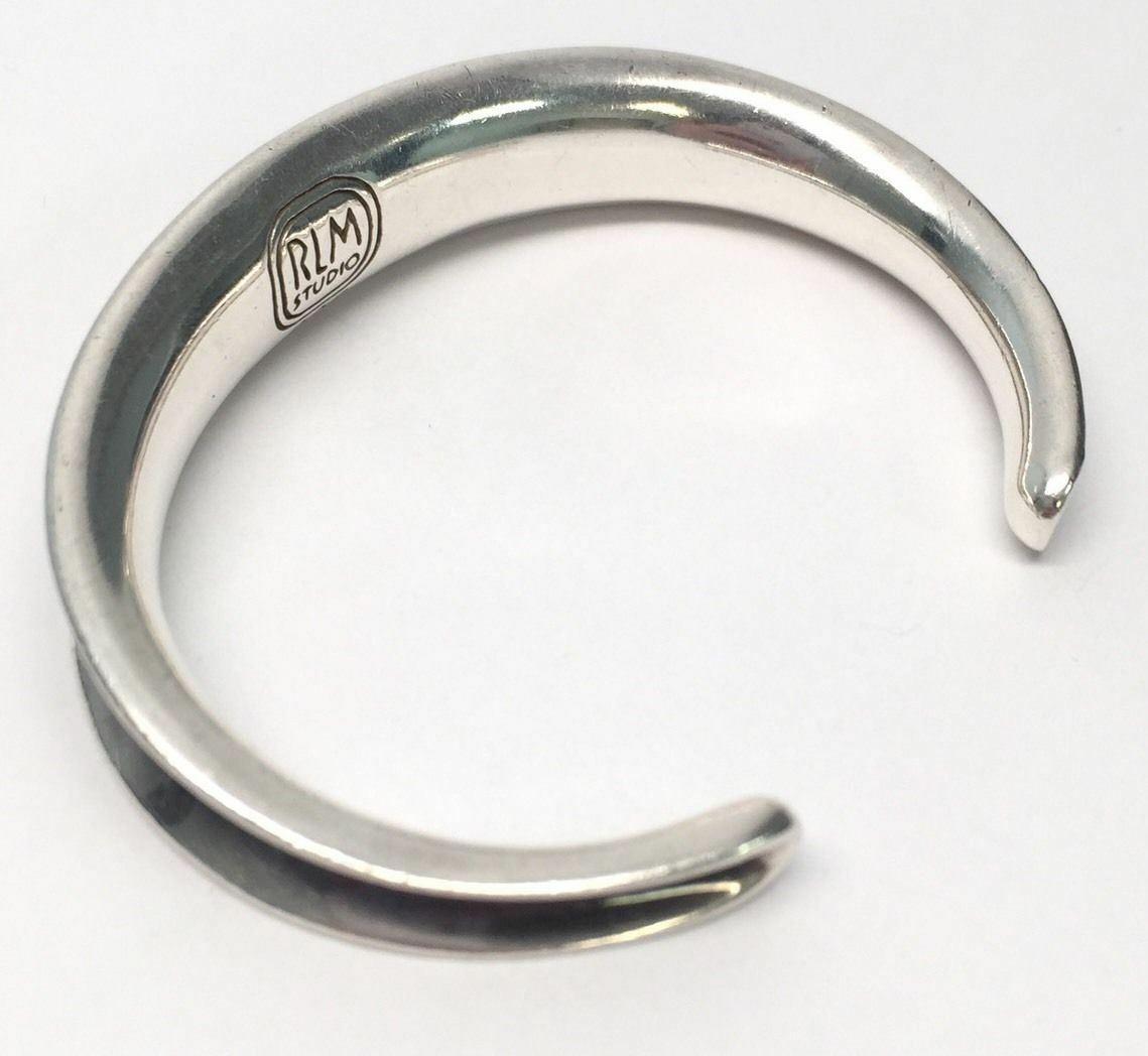 RLM Studio Sterling Silver Oxidized Concave Cuff Bracelet 1
