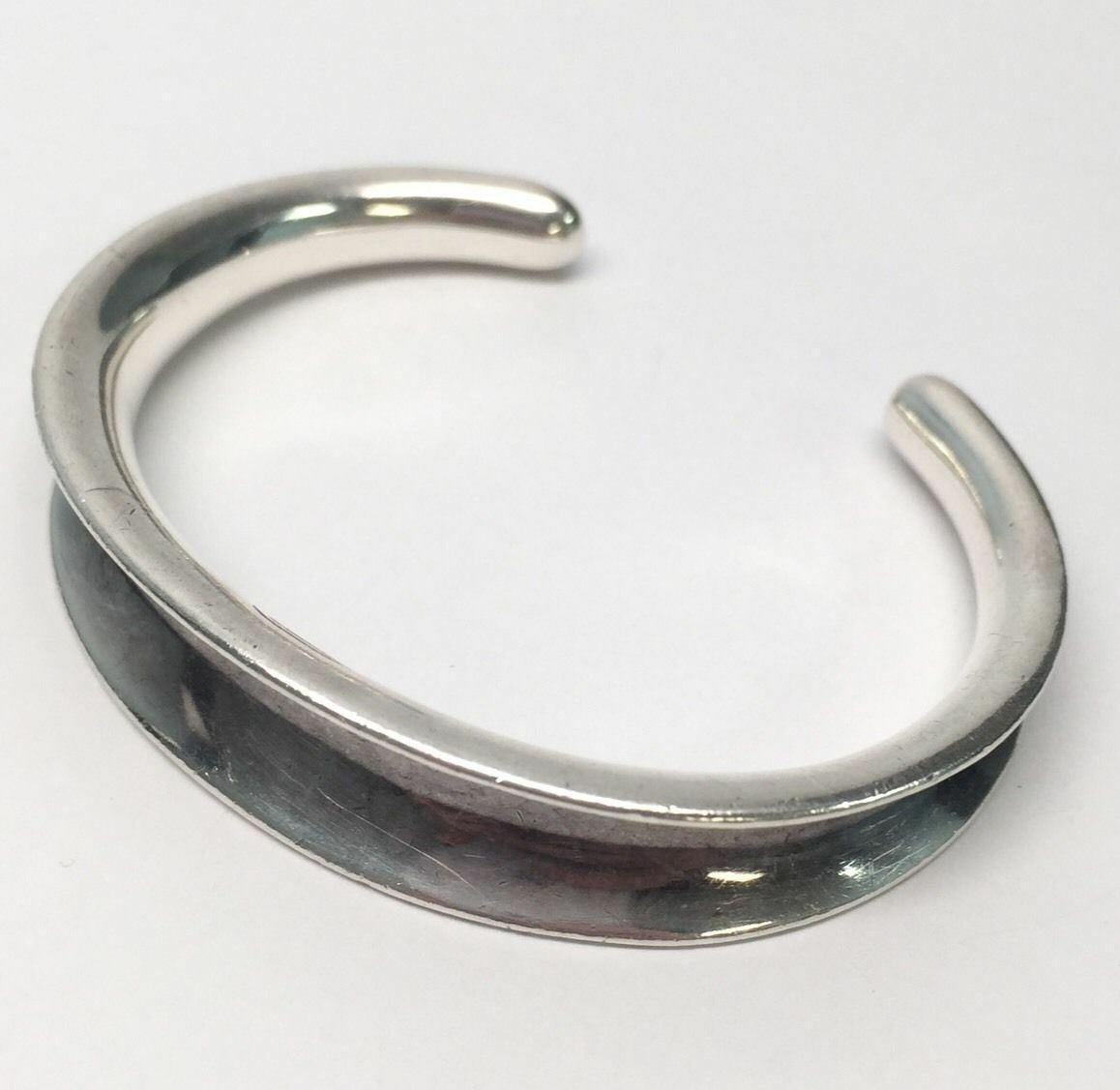 RLM Studio Sterling Silver Oxidized Concave Cuff Bracelet 3
