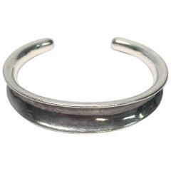 RLM Studio Sterling Silver Oxidized Concave Cuff Bracelet