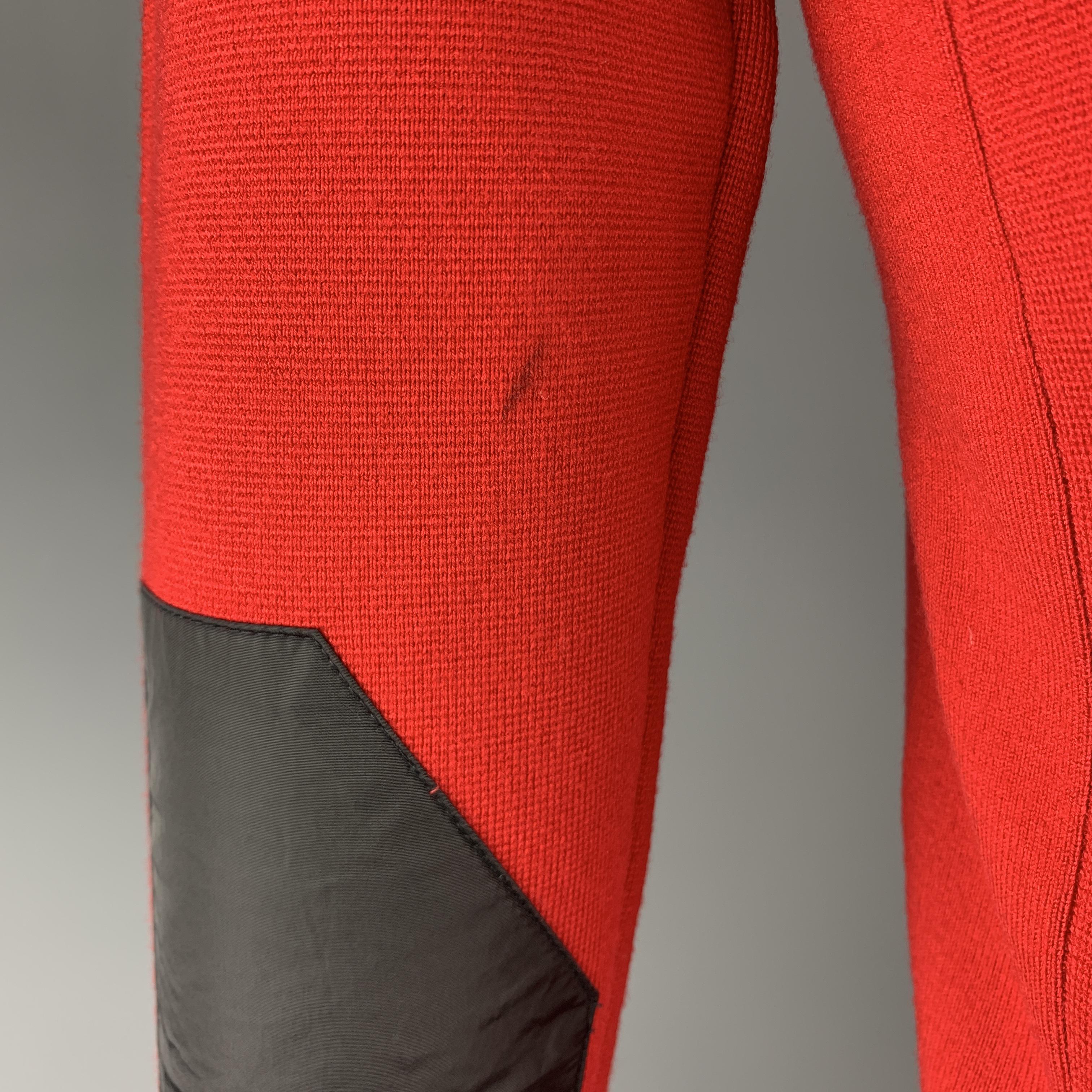 RLX by RALPH LAUREN S Red Solid Wool Blend Zip & Snaps Jacket 4