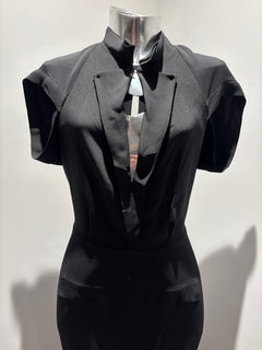 RM by Roland Mouret Pre-Fall 2008 High Neck Black & Pink Dress