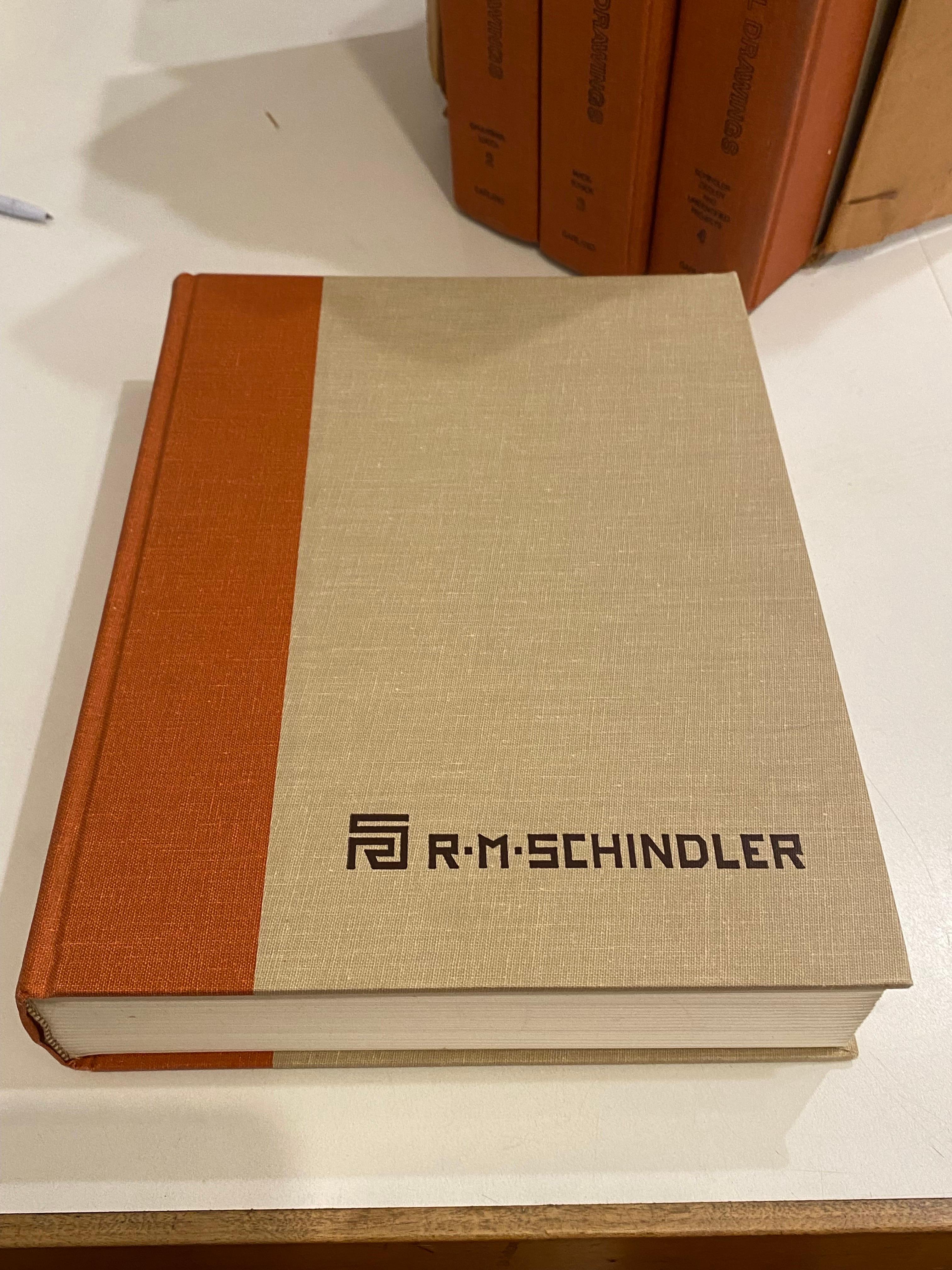 Modern R.M. Schindler 4 volumn Set of his Architectual Drawings For Sale