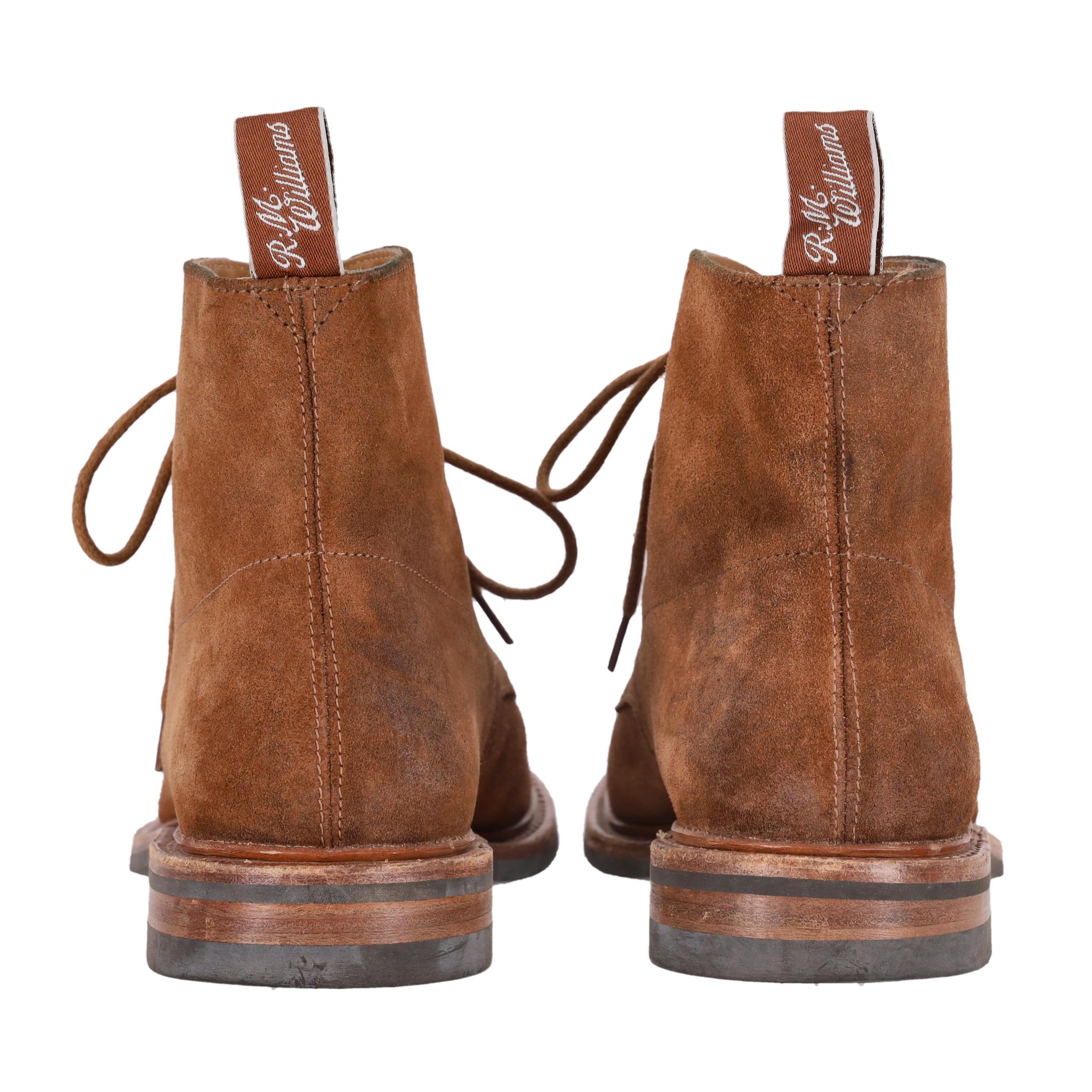 R.M. Williams Waxed Suede Lace-Up Boots Bon état - En vente à London, GB