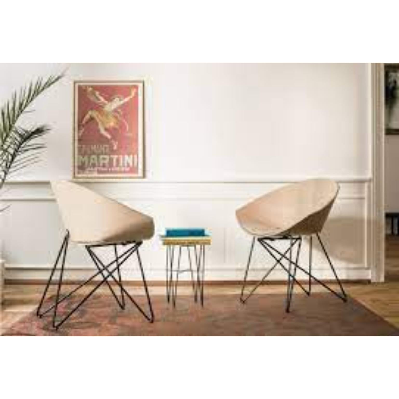 Polish RM56 Beech Plywood Seat And Powder-Coated Black Steel Legs Armchair by VZOR For Sale
