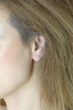 18ct White Gold 'Compass Point' Marquise Cut Diamond Earstuds