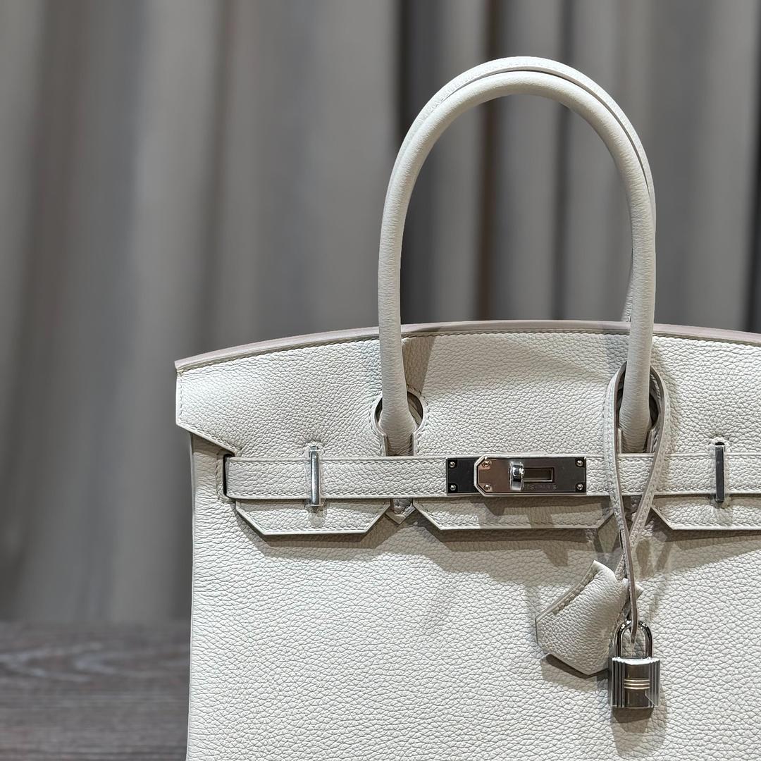 Hermès Beton Birkin 30 Togo Palladium Hardware im Zustand „Neu“ im Angebot in New York, NY